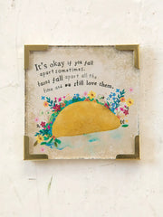 Okay To Fall Apart Corner Magnet