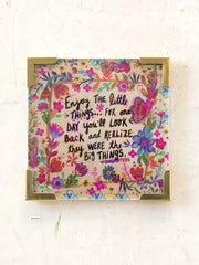 Enjoy The Little Things Corner Magnet