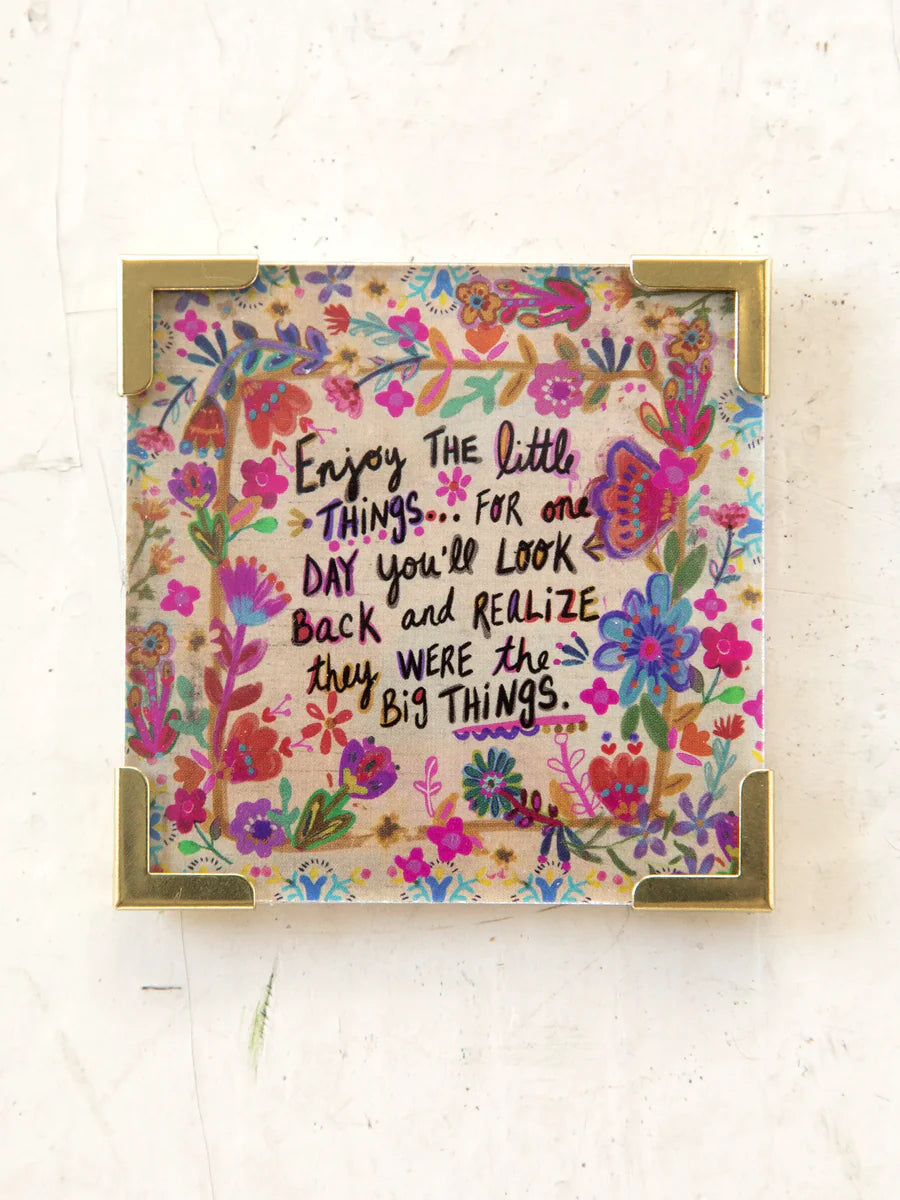 Enjoy The Little Things Corner Magnet