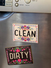 Floral Border Dishwasher Magnet