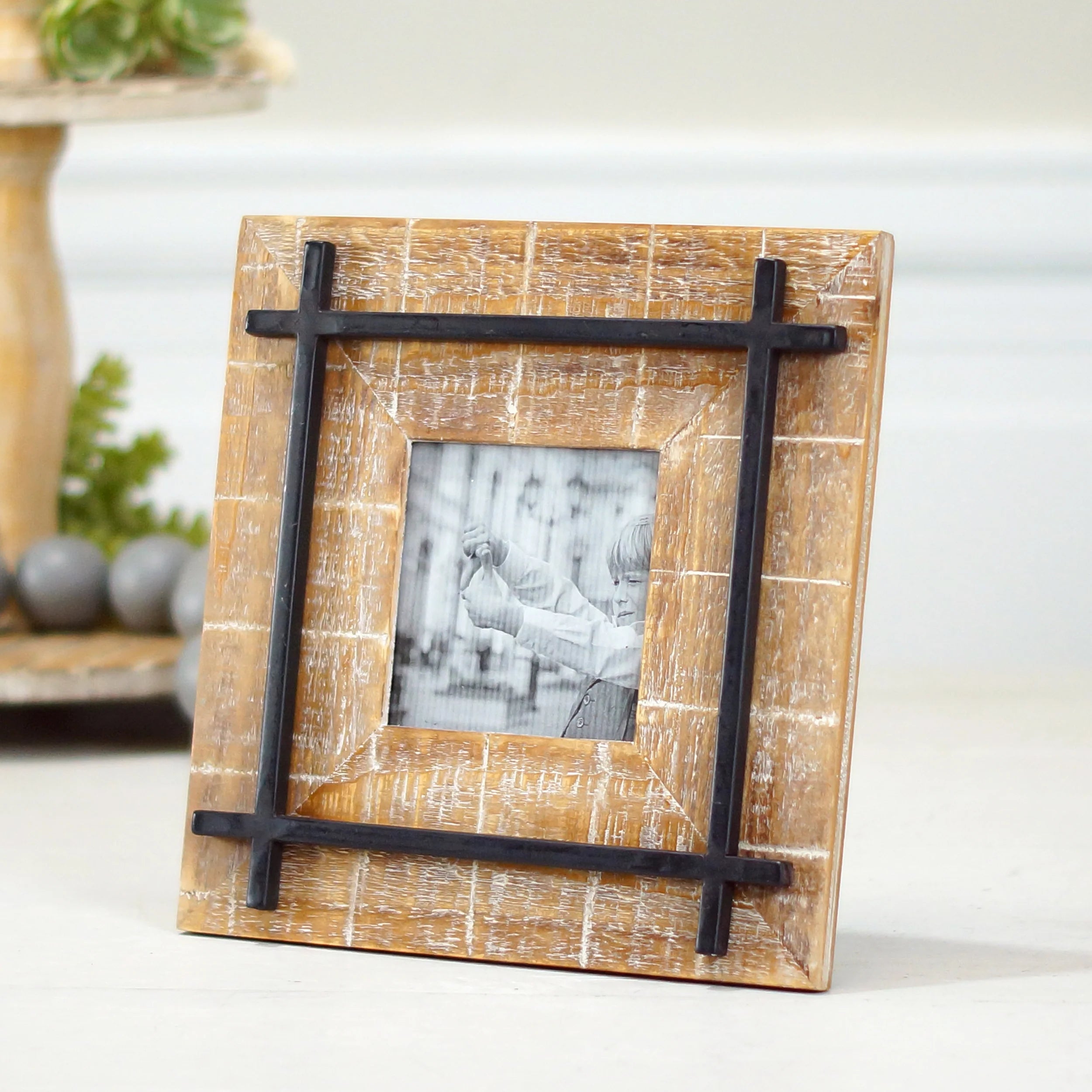 Wood & Iron 4X4 Picture Frame