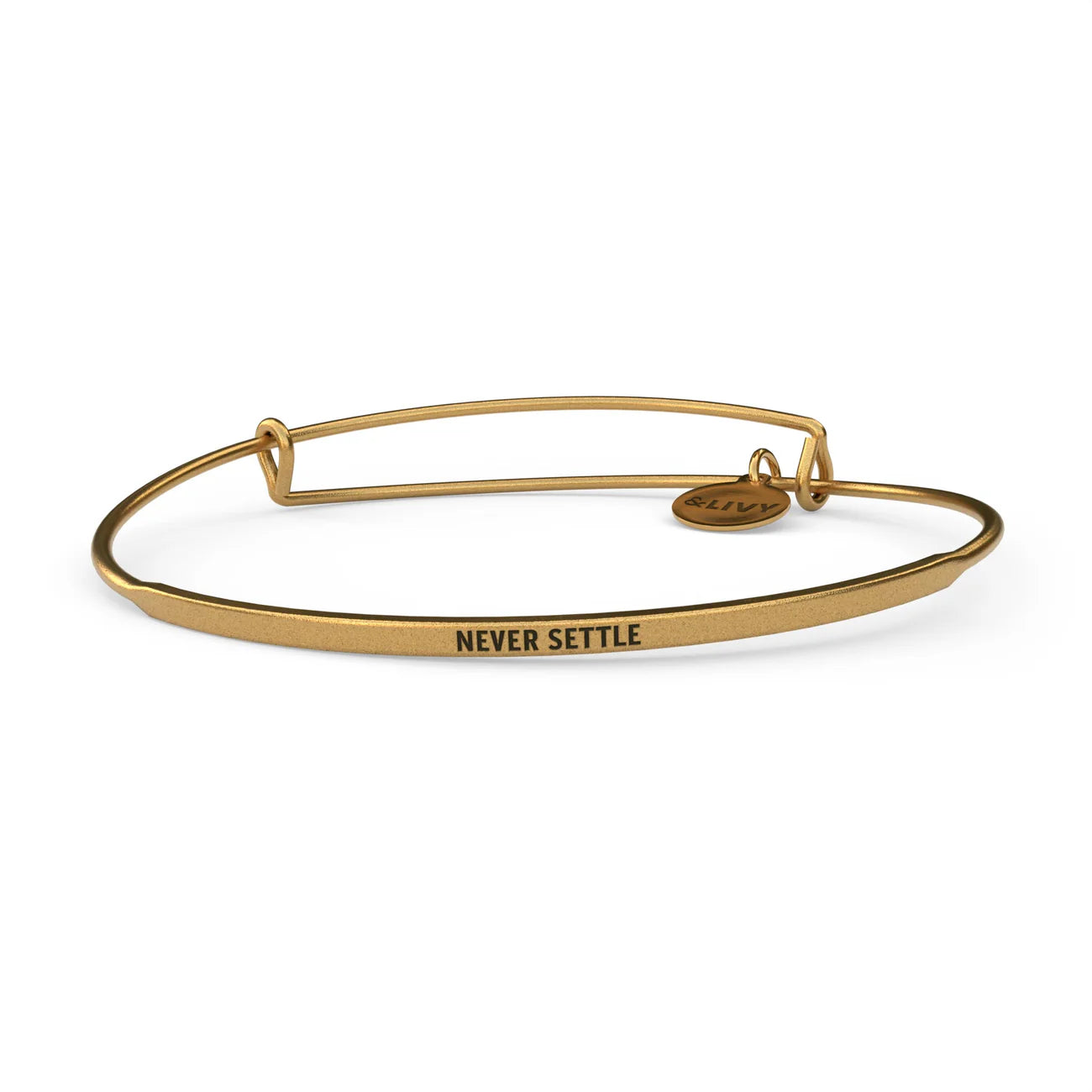 Never Settle Bangle