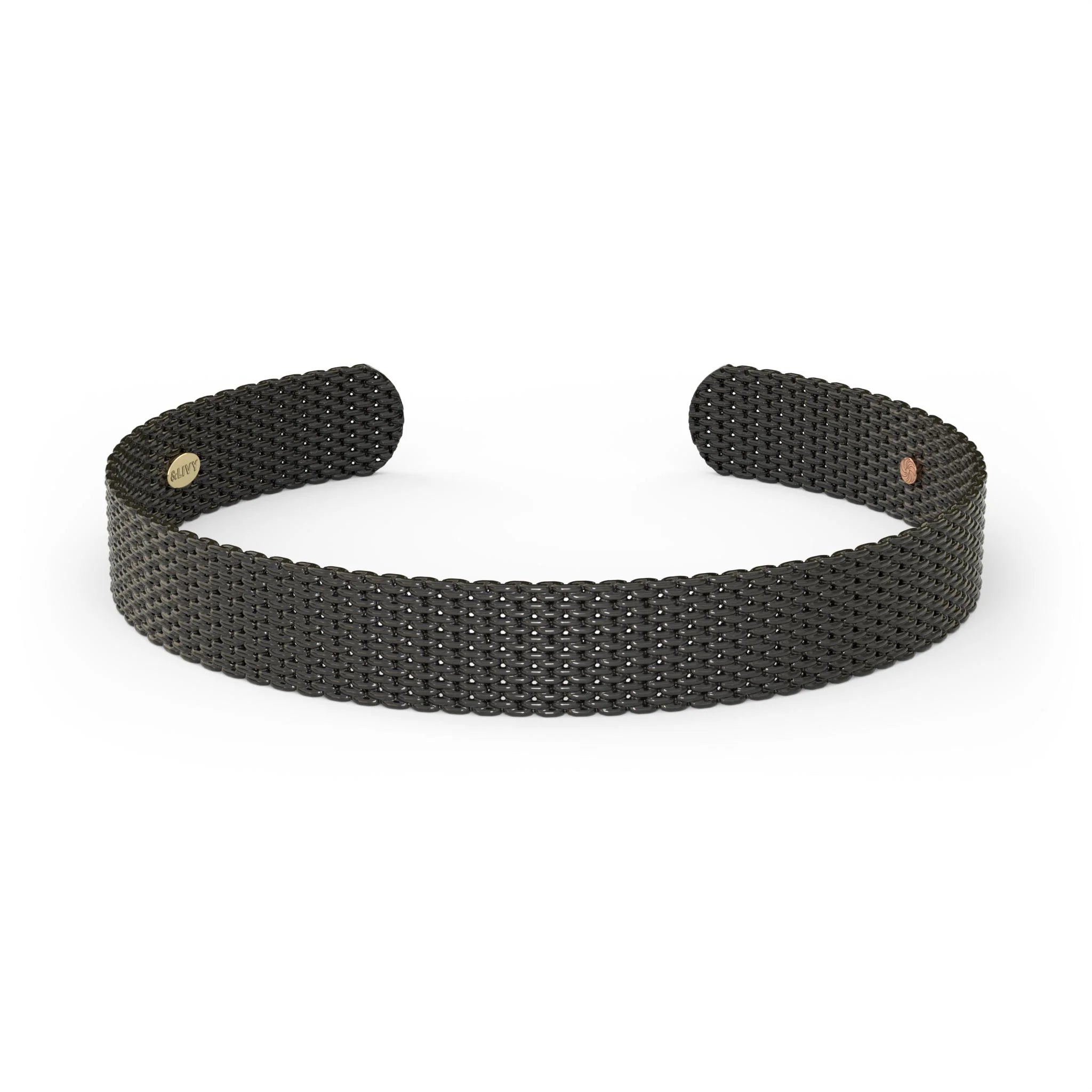 Platinum Black Mesh Cuff | Sisters Boutique & Gifts,