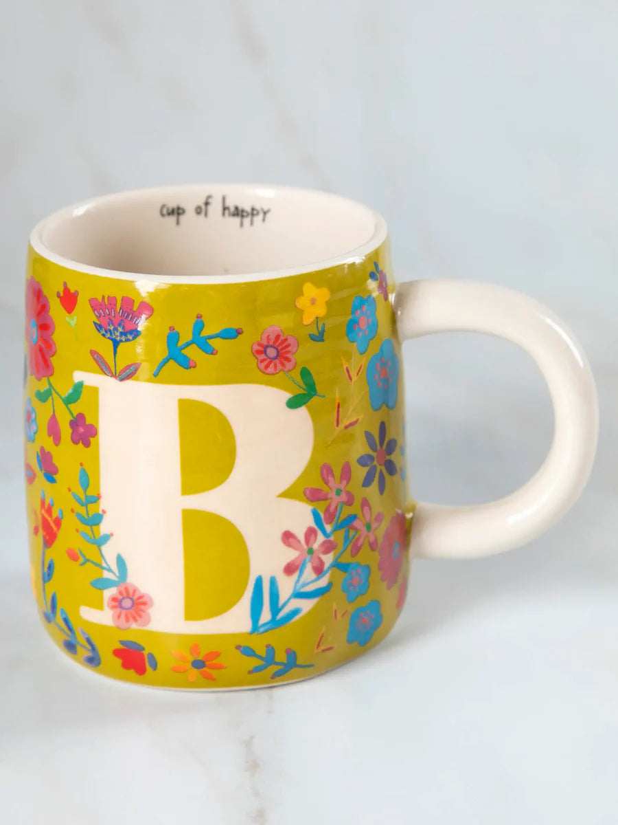 Cup Of Happy Initial Mug