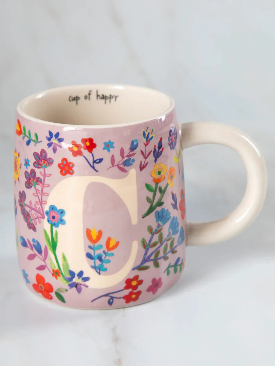 Cup Of Happy Initial Mug