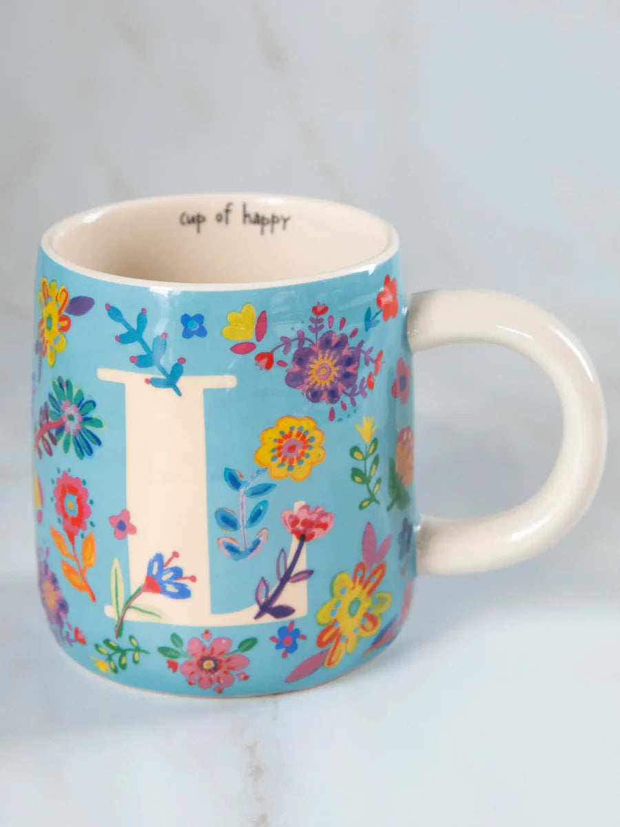 Cup Of Happy Initial Mug