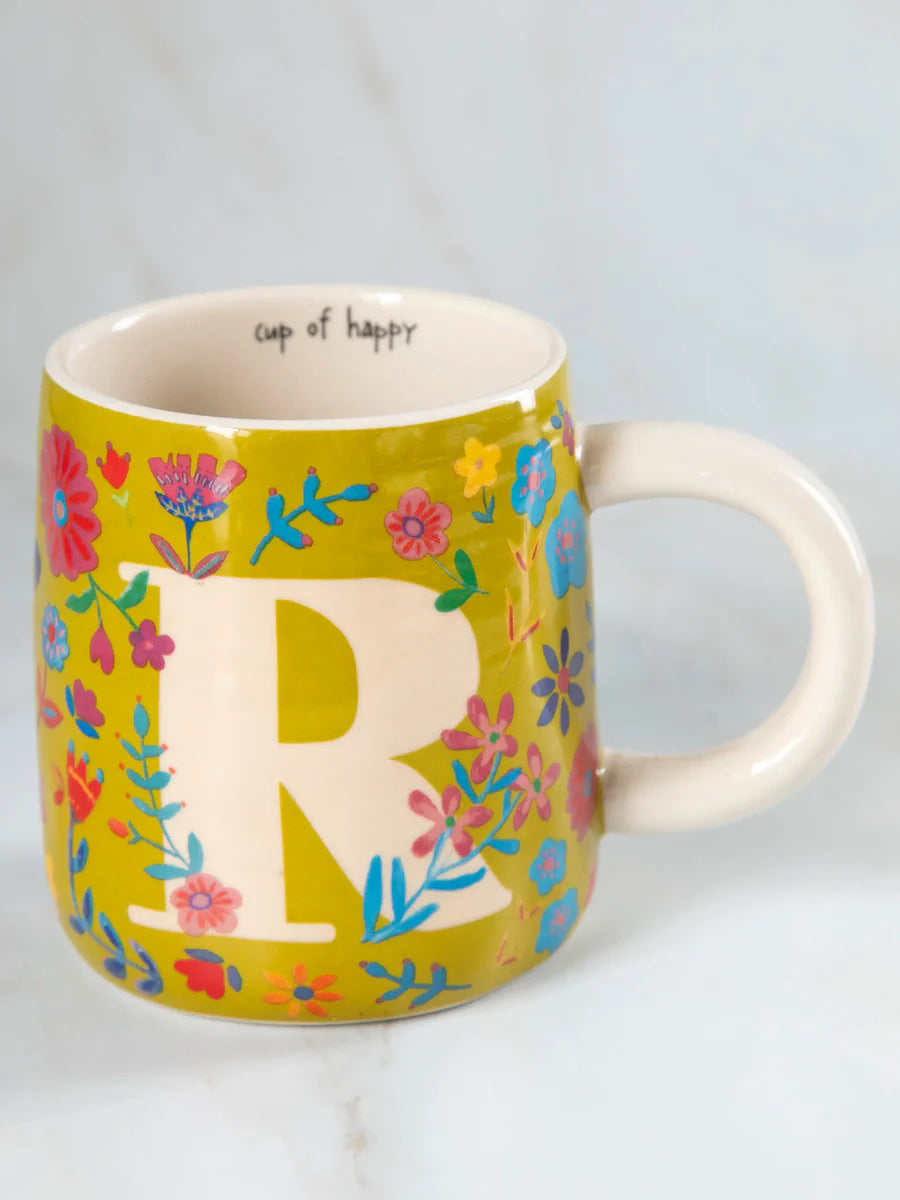 Cup Of Happy Initial Mug