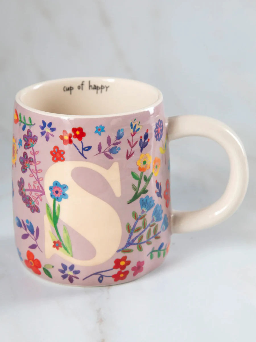 Cup Of Happy Initial Mug