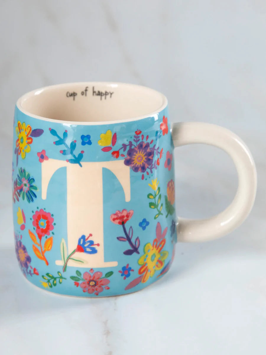 Cup Of Happy Initial Mug