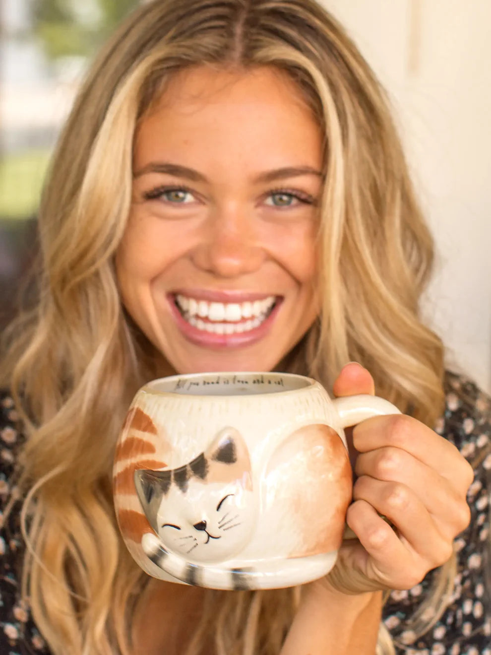 Cat Folk Art Mug