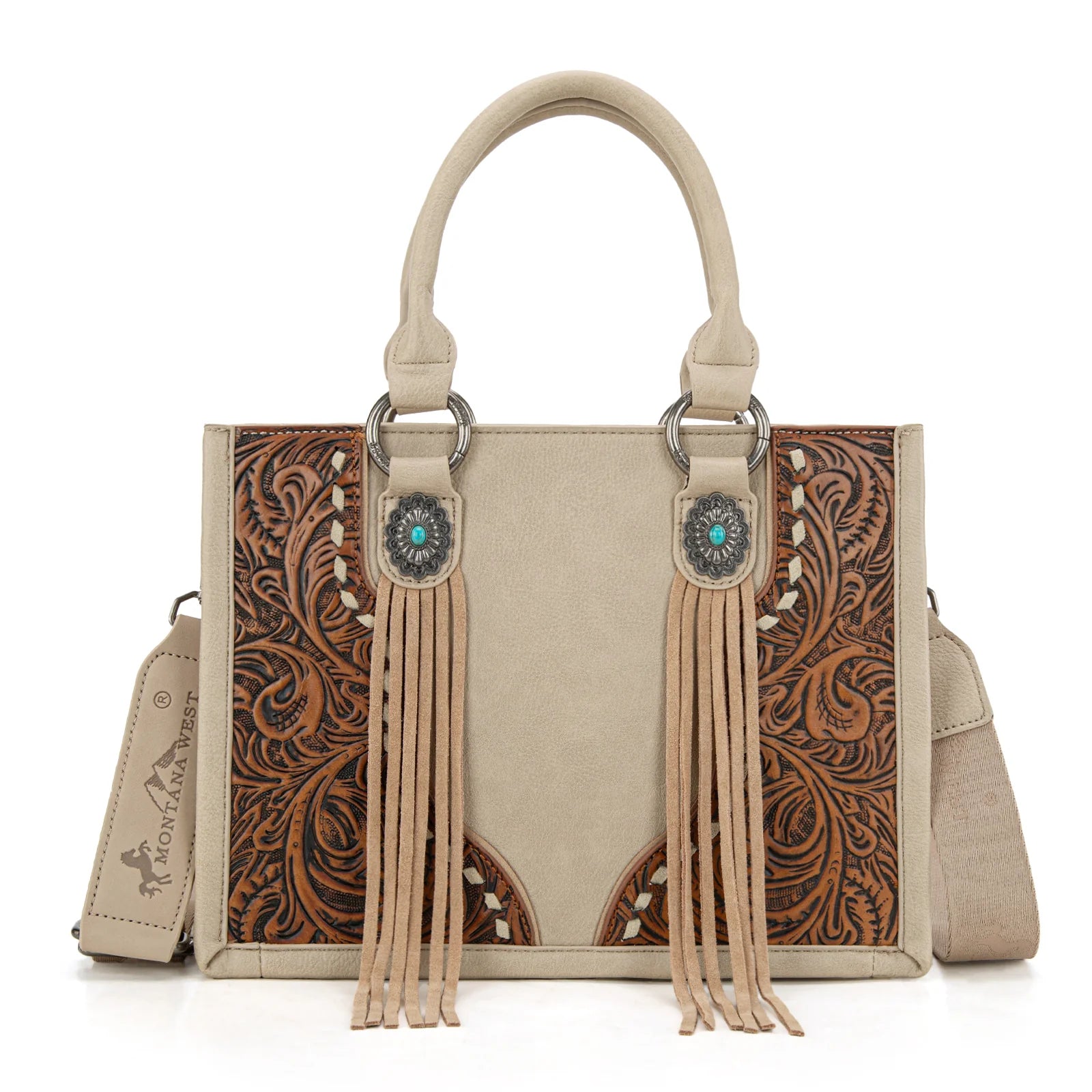 Roundup Taupe Tote/Crossbody