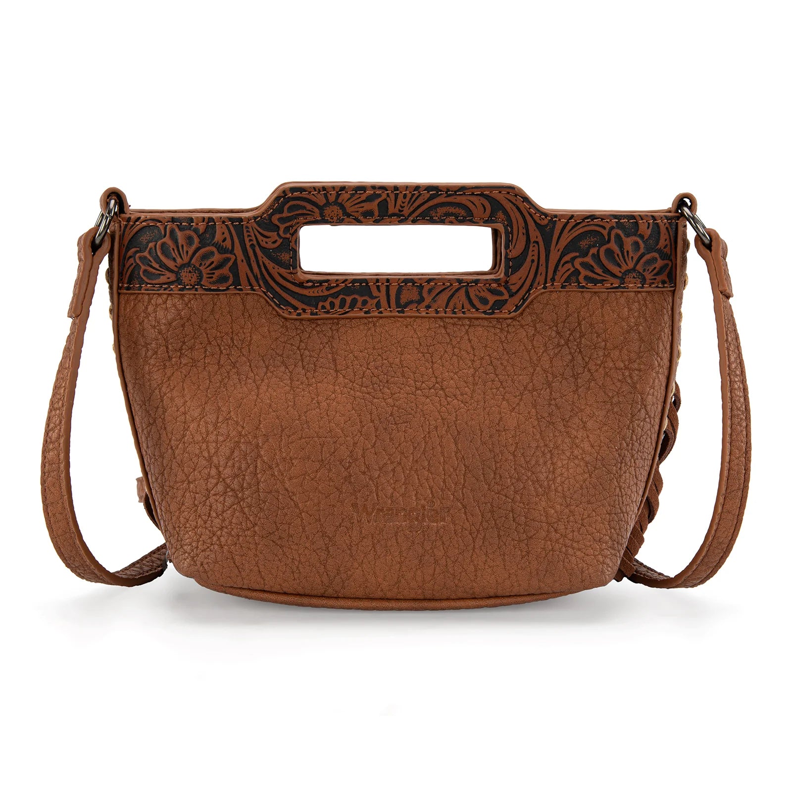Tejas Brown Top Handle Bag