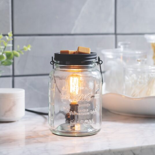 Glass Mason Jar Fragrance Warmer