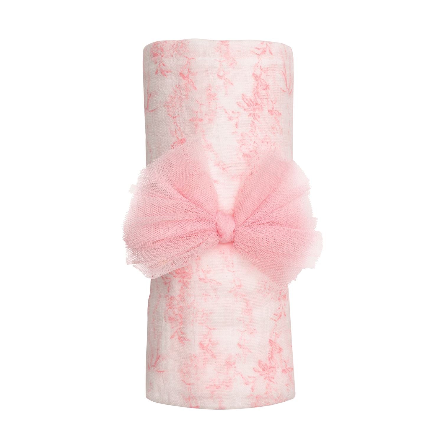 Pink Toile Swaddle & Headband Set
