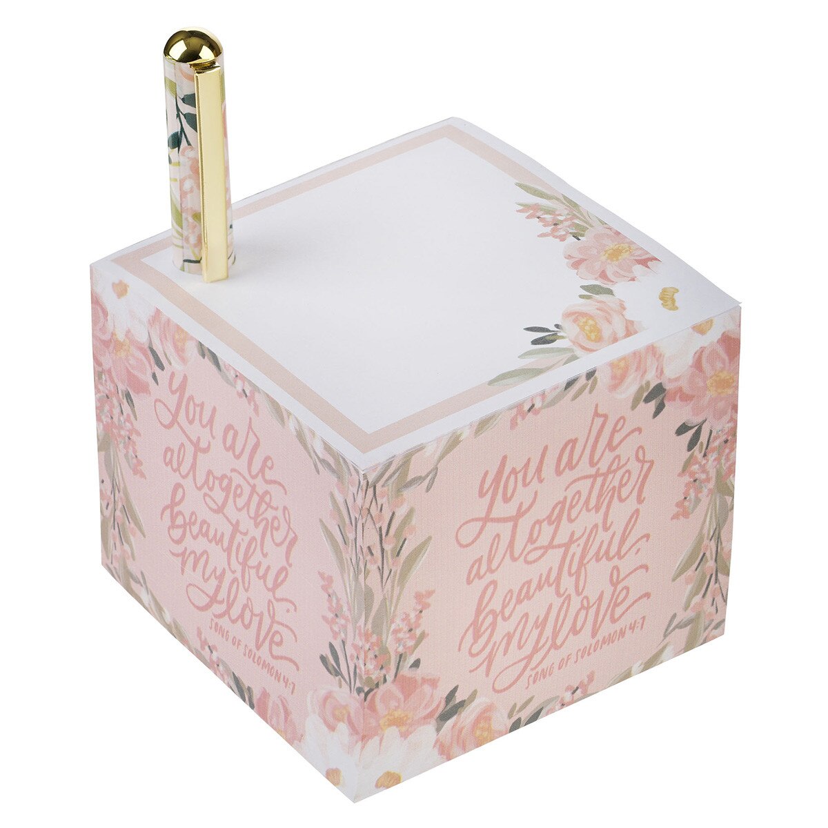 Solomon 4:7 Note Block & Pen Set