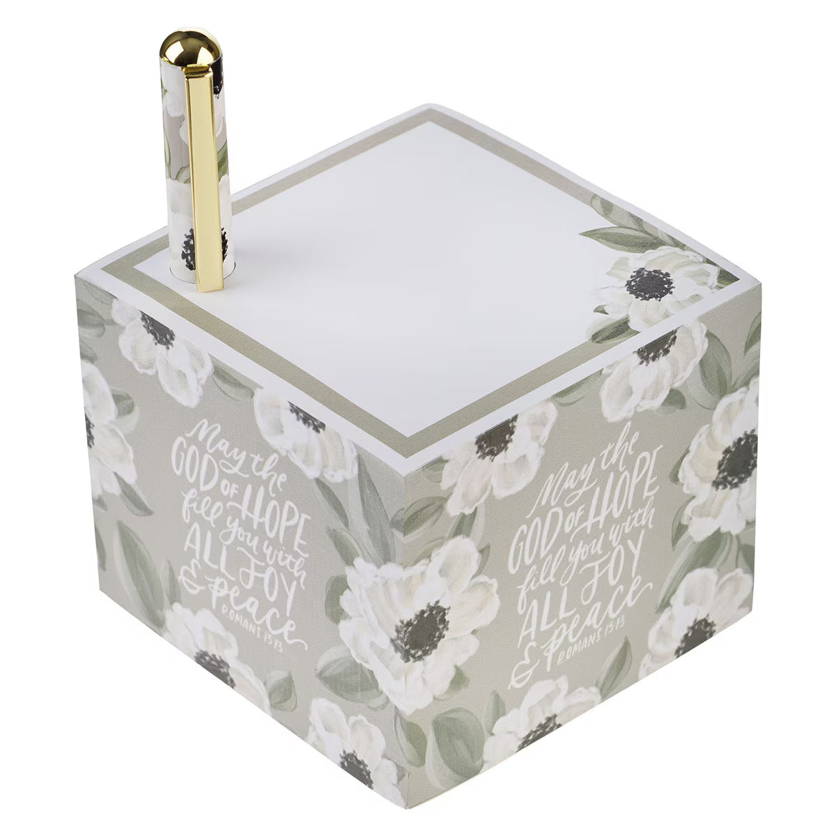 Romans 15:13 Note Block & Pen Set