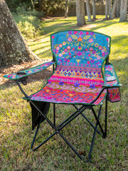 Folk Floral Cozy Camp Chair