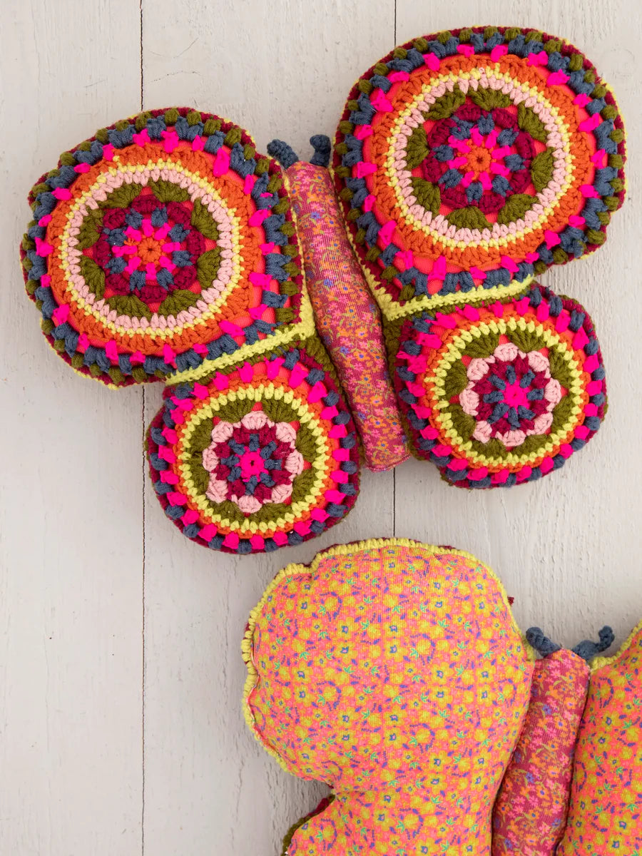 Butterfly Crochet Pillow