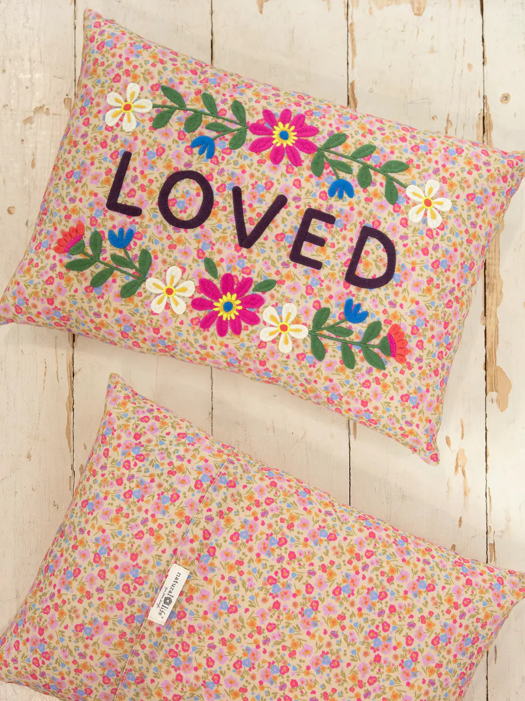 LOVED Floral Pillow