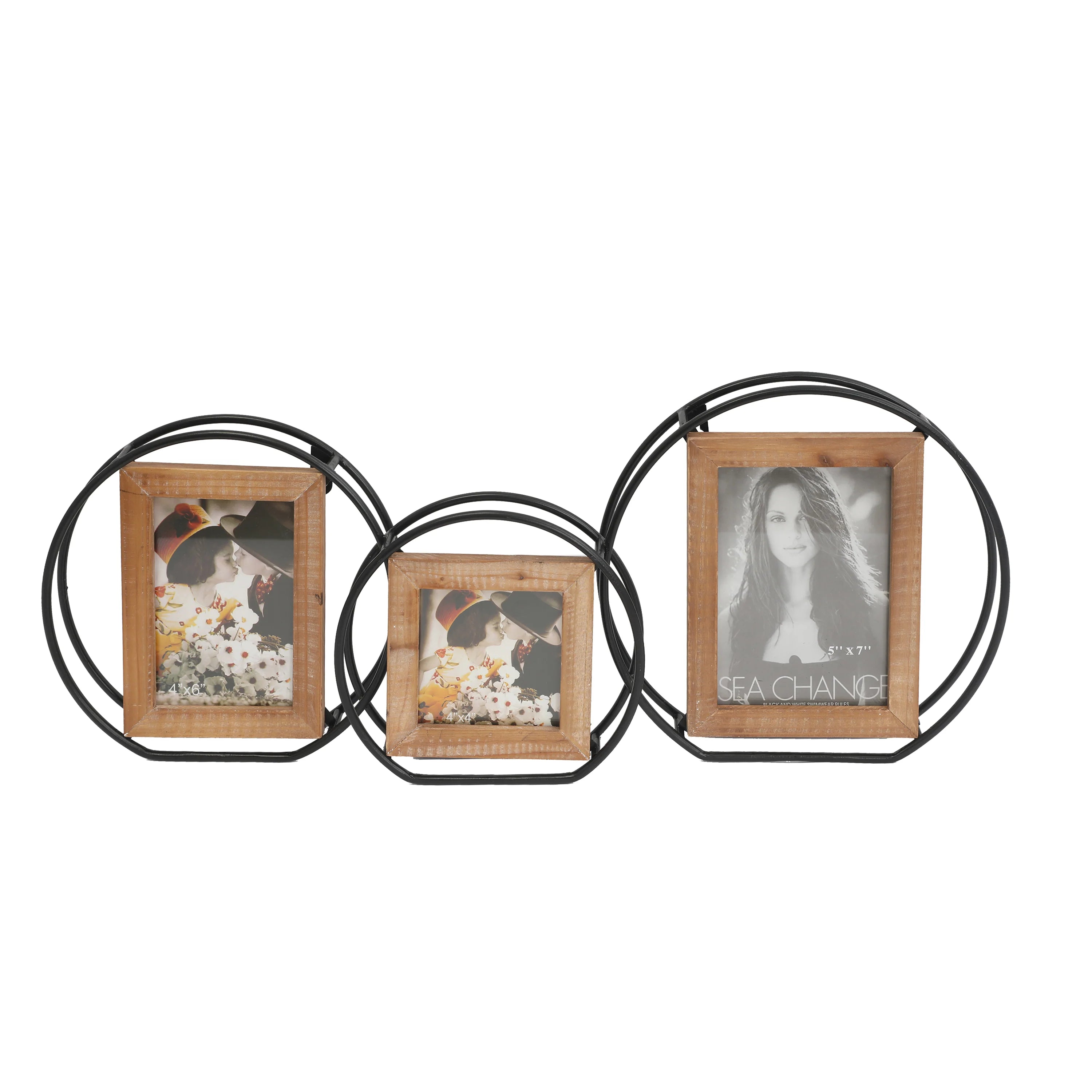 Photo Frames In Metal Rings