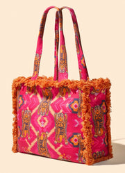 Tigers Fringe Box Tote