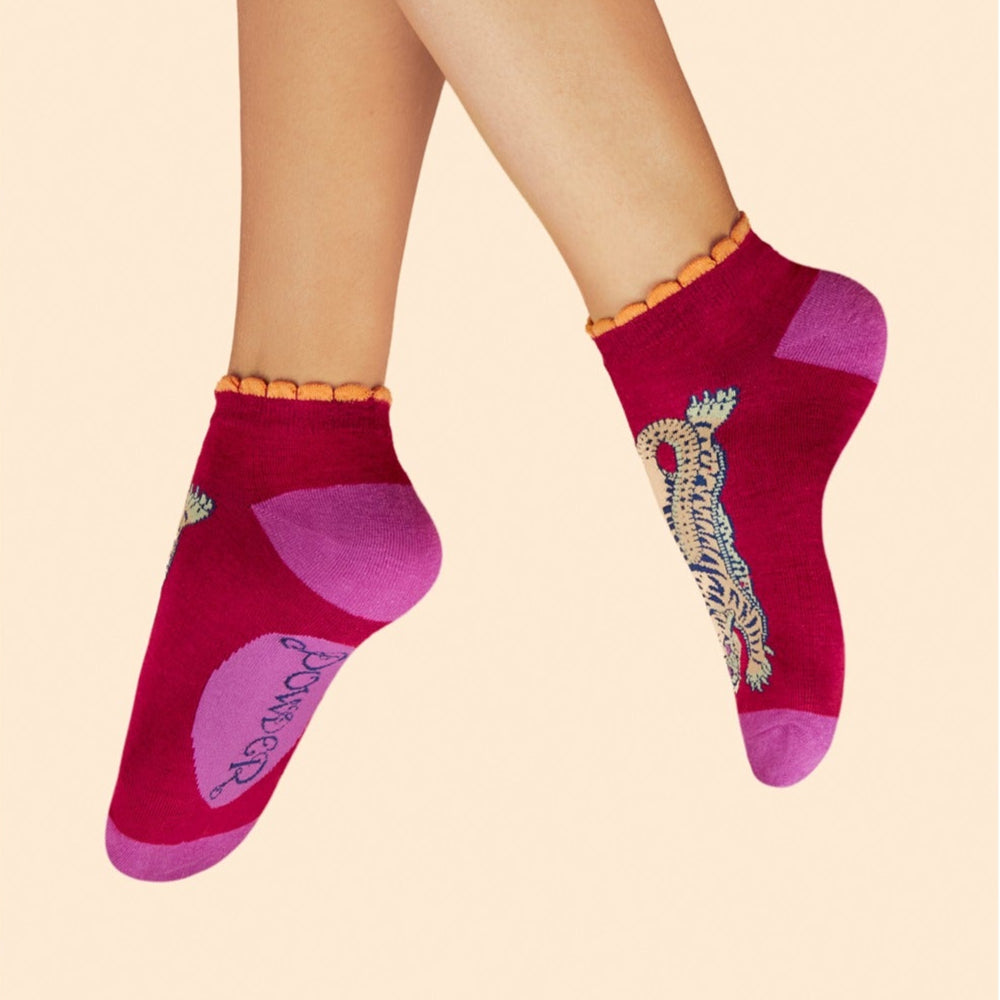 Ikat Tiger No-Show Socks