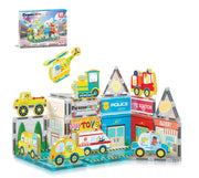 26pc Metro City Magnetic Tile Playset