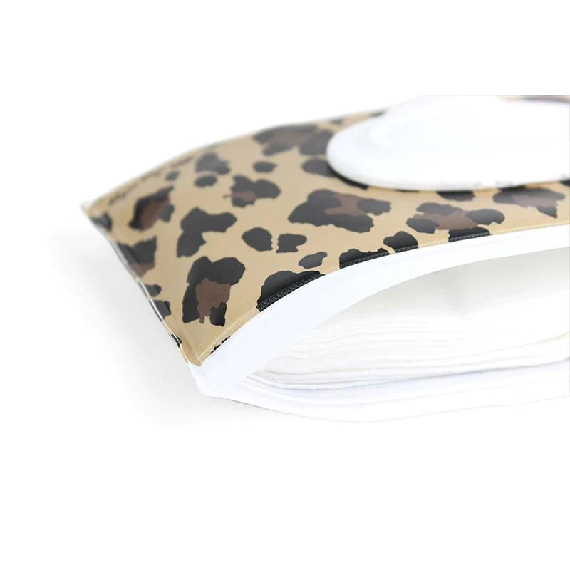 Leopard Take and Travel™ Pouch Reusable Wipes Cases