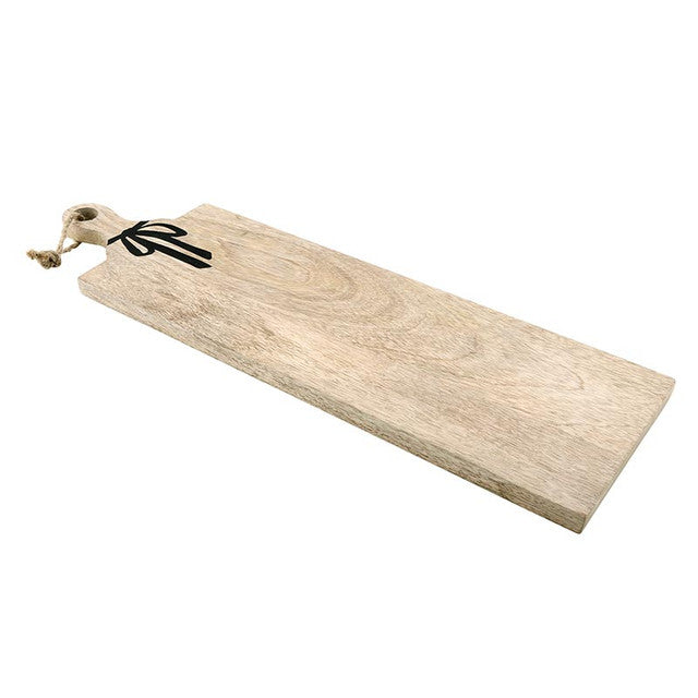 Black Bow Long Wood Board
