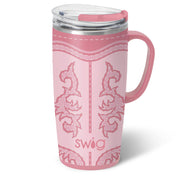 Boot Scootin' Pink Travel Mug 22oz
