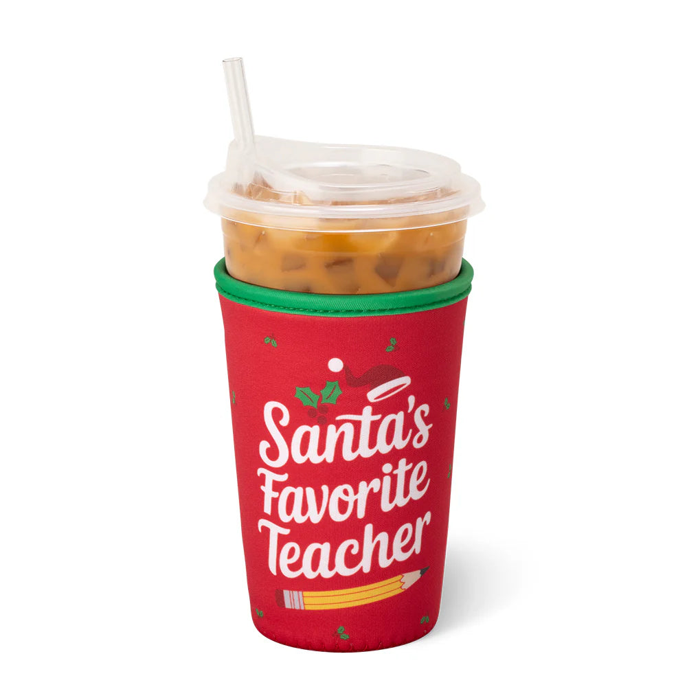 Santa's Favorite Teacher Medium Cup Coolie