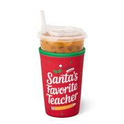 Santa's Favorite Teacher Medium Cup Coolie