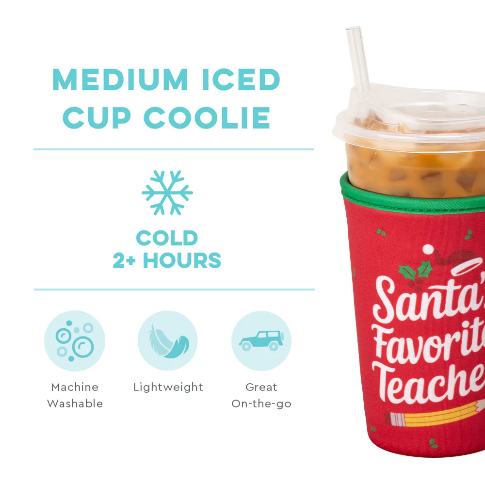 Santa's Favorite Teacher Medium Cup Coolie