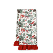 Cardinals Ruffle Kitchen Towel