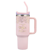 Matthew 19:26 Straw Tumbler