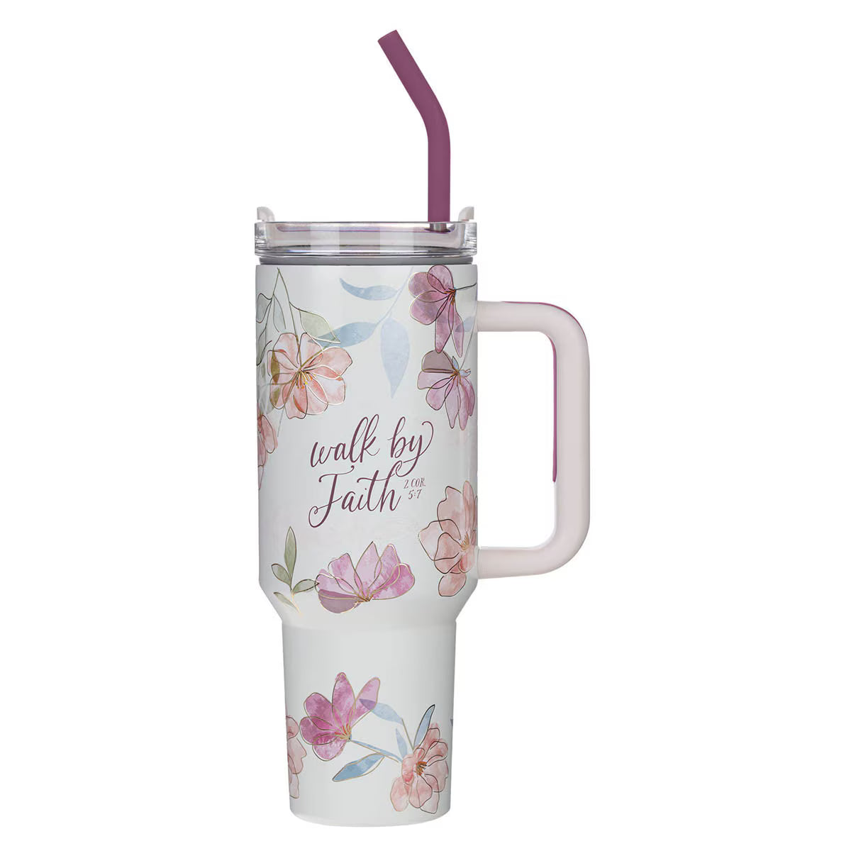 Walk By Faith 40oz Straw Tumbler