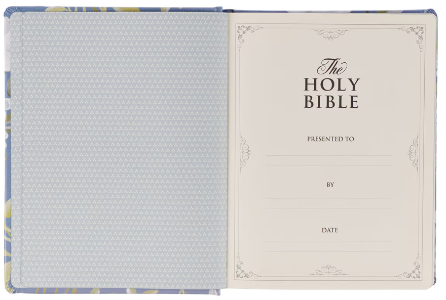 KJV Blue Floral Journaling Bible