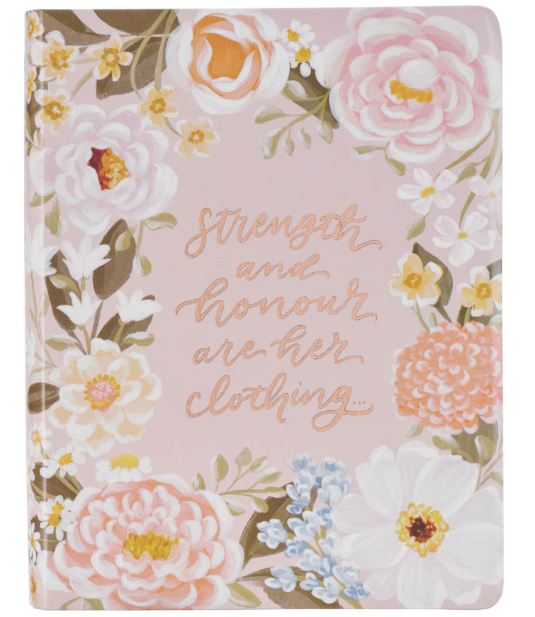 KJV Peach Floral Journaling Bible