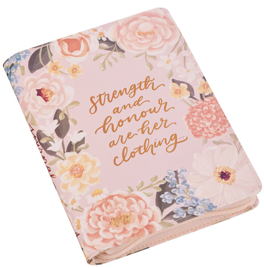 Pink Prov. 31:25 Zip Journal