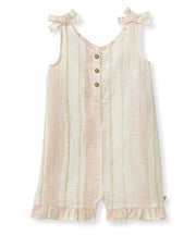 Pacific Stripe Pink Romper