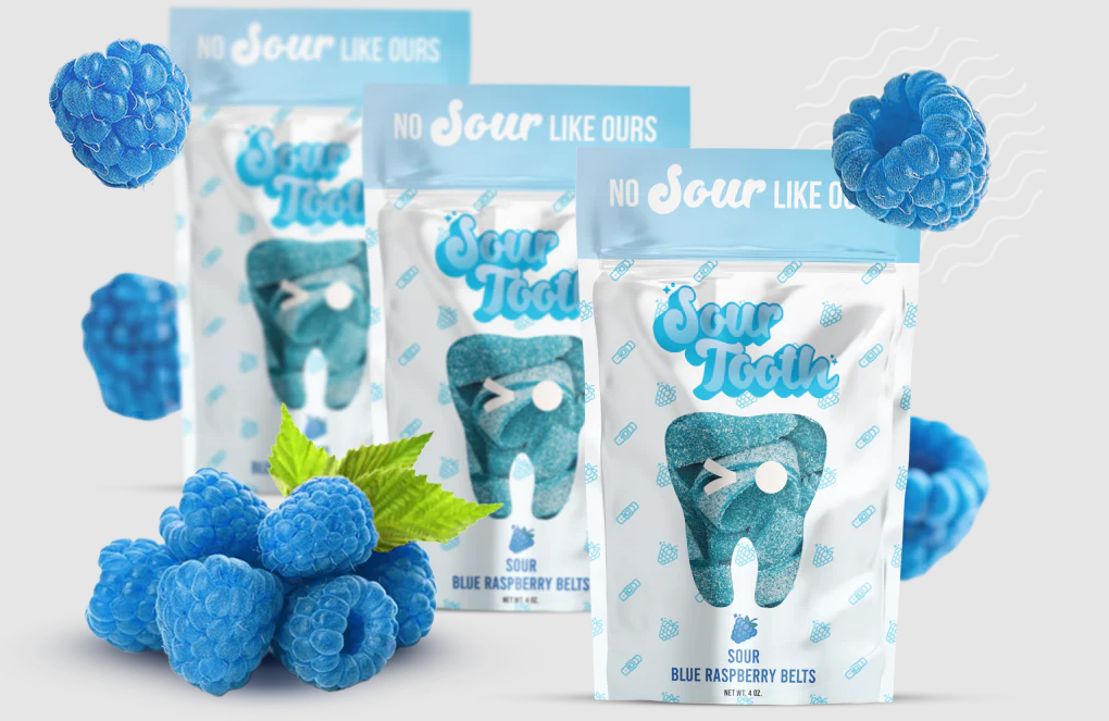 Sour Blue Raspberry Belts