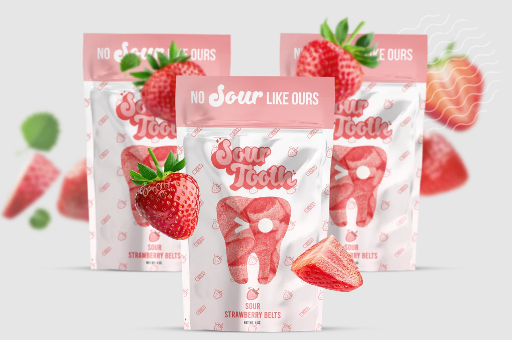 Sour Strawberry Belts
