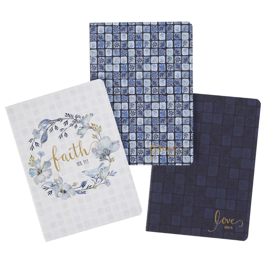 Faith Grace Love Notebook Set