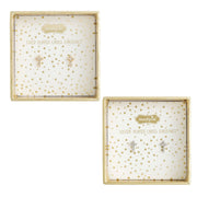 Silver and Gold Cross Stud Earrings