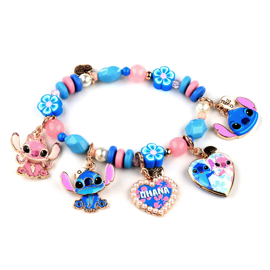 Gold Stitch Stretch Bead Bracelet