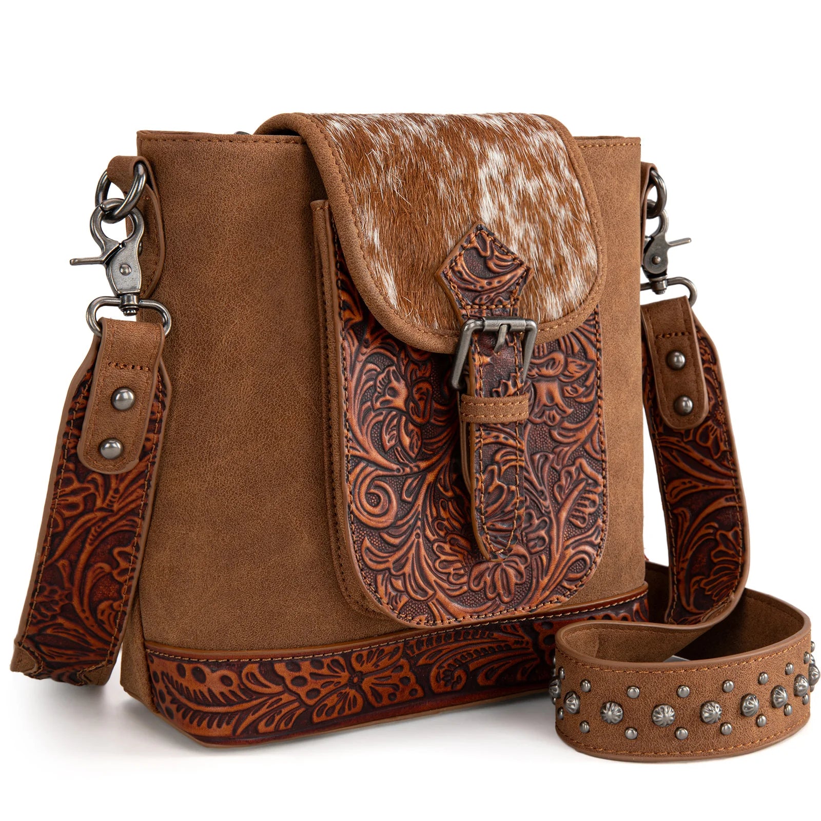 Wynona Brown Crossbody