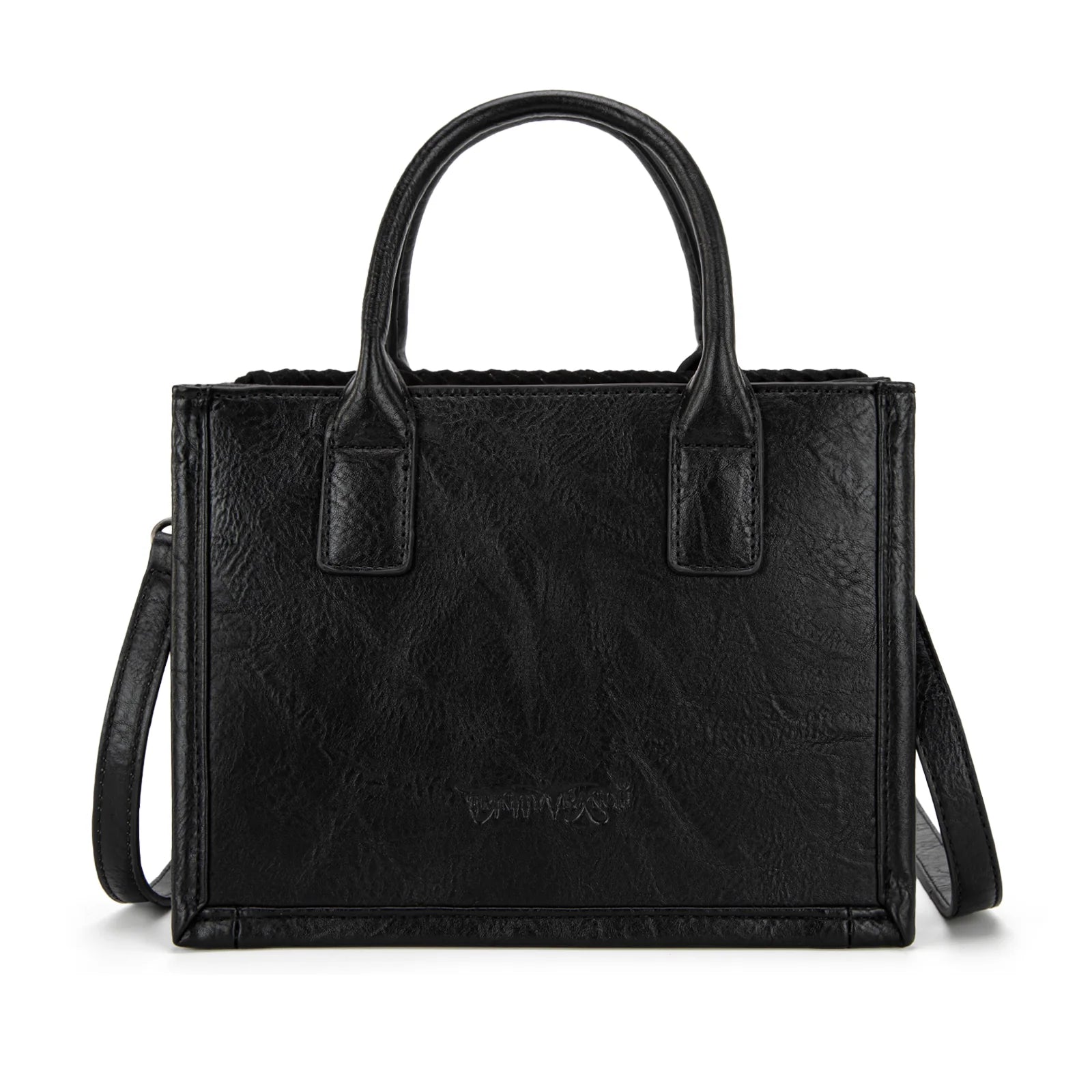 Back In The Saddle Black Tote/Crossbody