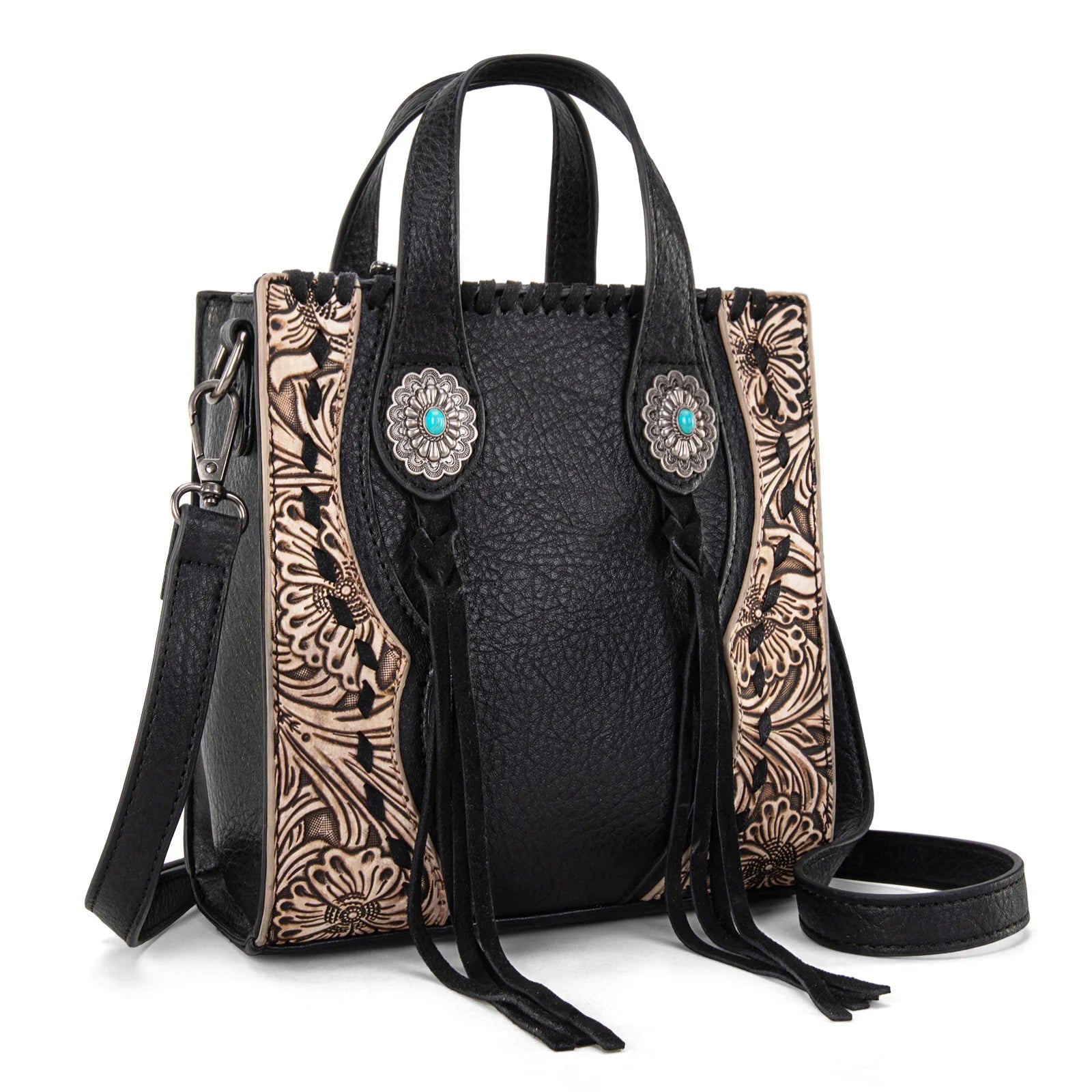 Connie Black Mini Tote/Crossbody