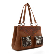 Wyoming Brown Tooled Tote