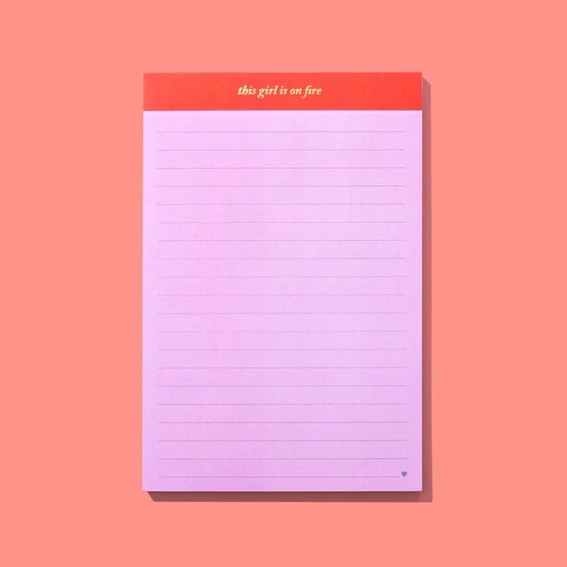 This Girl Is On Fire List Pad